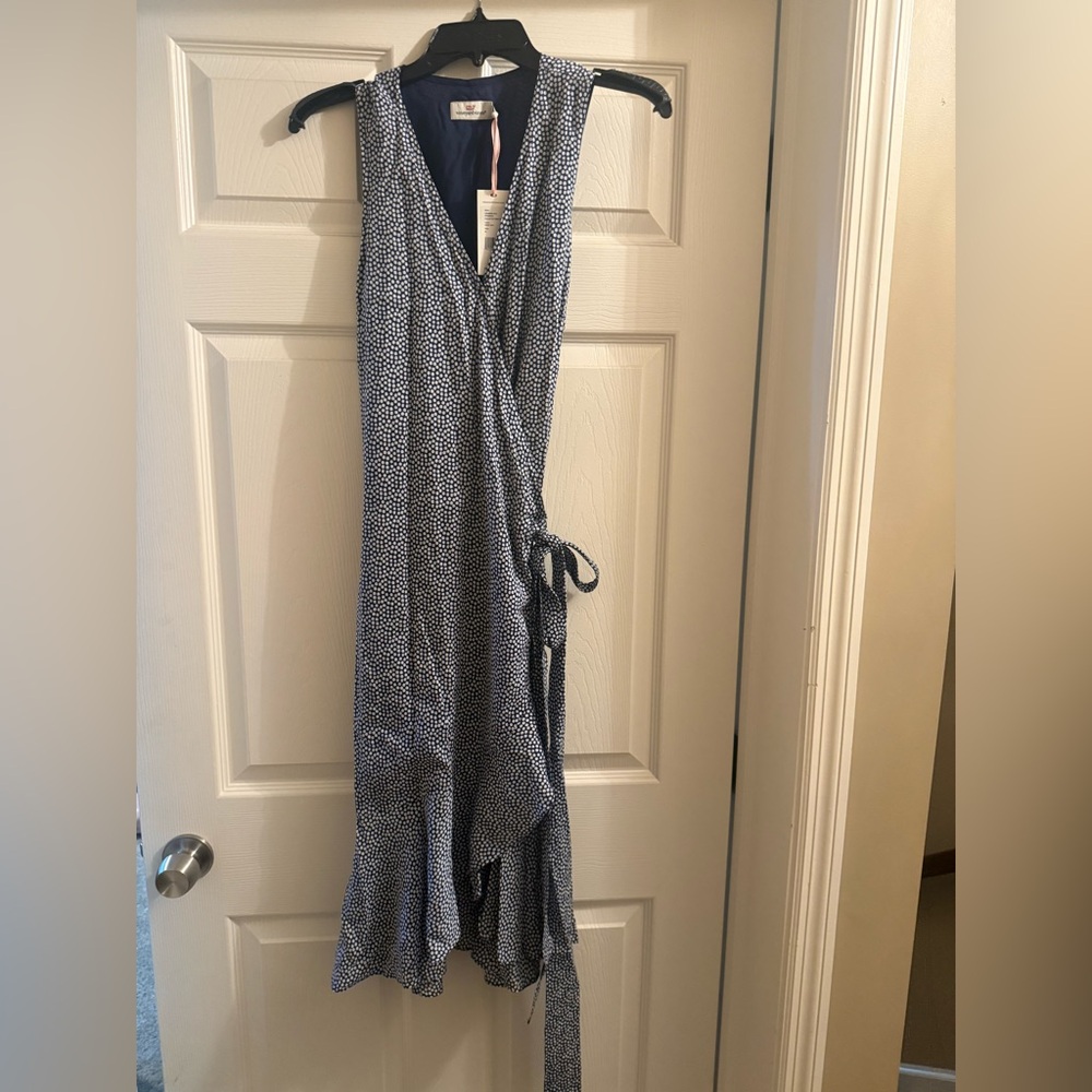 Vineyard Vines Scallop Dot Wrap Dress